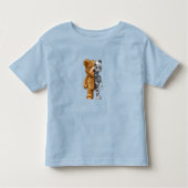 T-shirt Pour Les Tous Petits Half Bear Half Robot (Devant)