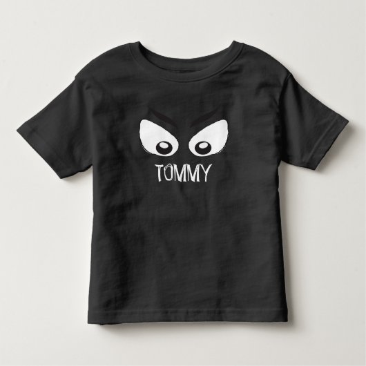 T-shirt Pour Les Tous Petits Halloween Éffrayant Scandale Fantôme Yeux mignons  (Devant)