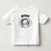 T-shirt Pour Les Tous Petits Halloween Funny Peeking Ghost Nom deux côtés (Dos)