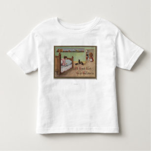T-shirt Pour Les Tous Petits Halloween GreetingKid dans le lit