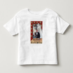 T-shirt Pour Les Tous Petits Halloween GreetingMan et Ghost