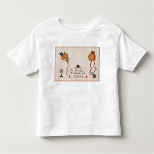 T-shirt Pour Les Tous Petits Halloween GreetingMr. Et Mme Jack-o'-lantern