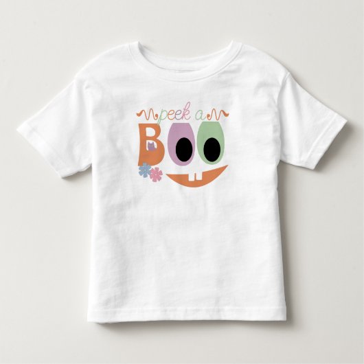 T-shirt Pour Les Tous Petits Halloween Jack-o-lanterne Peek-a-Boo (Devant)