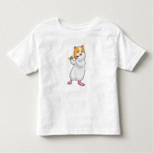 T-shirt Pour Les Tous Petits Hamster à Musique avec Flûte