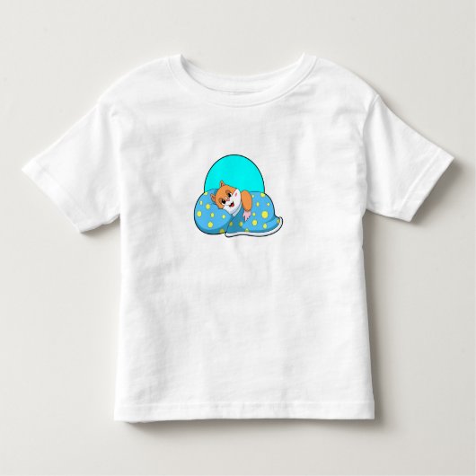 T-shirt Pour Les Tous Petits Hamster au coucher avec couverture.PNG (Devant)