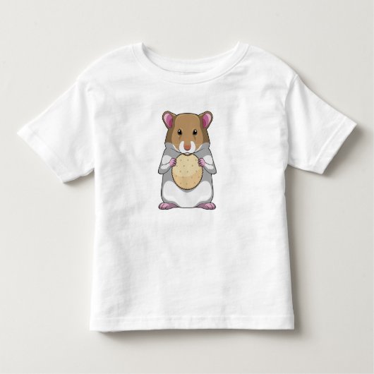 T-shirt Pour Les Tous Petits Hamster avec biscuit (Devant)