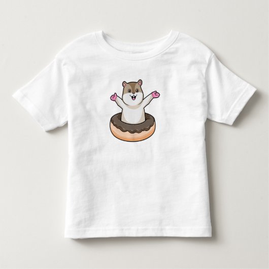 T-shirt Pour Les Tous Petits Hamster avec de l'âne au chocolat (Devant)