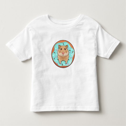 T-shirt Pour Les Tous Petits Hamster avec Donut (Devant)