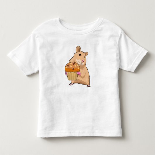 T-shirt Pour Les Tous Petits Hamster avec Muffin (Devant)