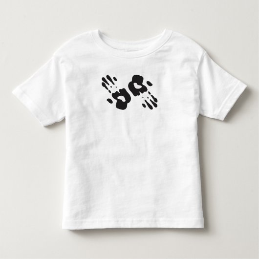 T-shirt Pour Les Tous Petits Handprints noir (Devant)
