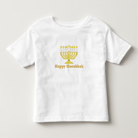T-shirt Pour Les Tous Petits Hanoukka heureux (Devant)