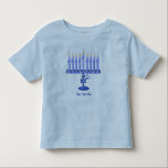 T-shirt Pour Les Tous Petits Hanoukka Menorah (personnalisable)<br><div class="desc">Vous pouvez personnaliser cette belle chemise de Chanukah avec un nom ou votre propre texte !</div>