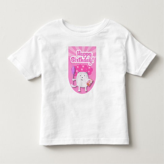 T-shirt Pour Les Tous Petits Happy Birthday Celebration Design (Devant)