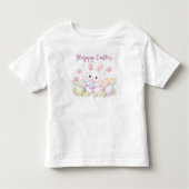 T-shirt Pour Les Tous Petits Happy Easter Spring Design - Cute Easter Bunny  (Devant)