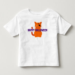T-shirt Pour Les Tous Petits Happy Halloween Pirate Chat