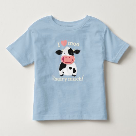 T-shirt Pour Les Tous Petits Happy Little Holstein t'aime (Devant)