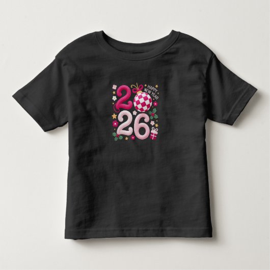 T-shirt Pour Les Tous Petits Happy New Year 2026 Family Matching Collection (Devant)