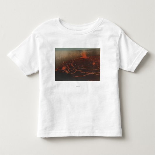 T-shirt Pour Les Tous Petits HawaiiView des traînées de lave dans KilauerHawaii (Devant)