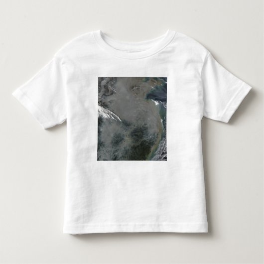 T-shirt Pour Les Tous Petits Haze au-dessus de la Chine orientale (Devant)