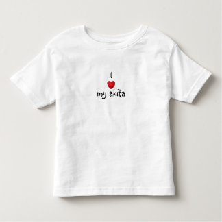 T-shirt Pour Les Tous Petits *heart* I mon akita