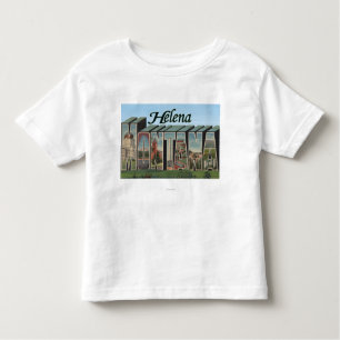 T-shirt Pour Les Tous Petits Helena, Montana - grandes scènes de lettre