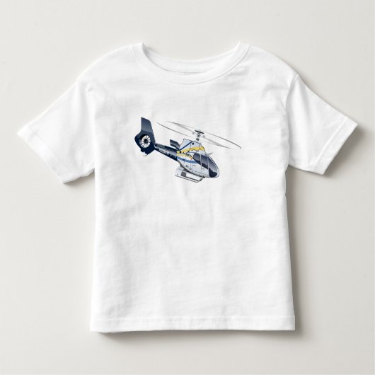 T-shirt Pour Les Tous Petits Hélicoptère de dessin (Devant)