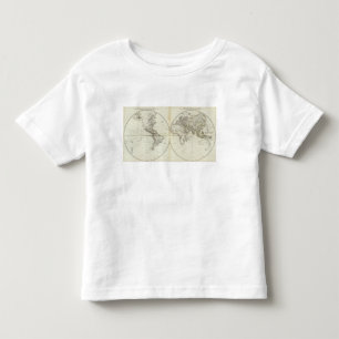 T-shirt Pour Les Tous Petits Hémisphère de l'ouest ou nouveau monde