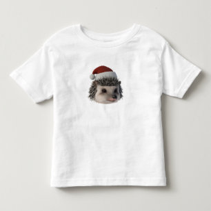 T-shirt Pour Les Tous Petits Hérisson ou opossum de Noël portant un costume de