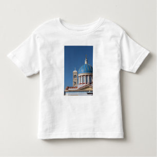 T-shirt Pour Les Tous Petits Hermoupolis, île de Syros, Grèce. Dôme bleu de