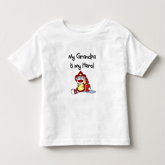 T-shirt Pour Les Tous Petits Héros de grand-papa de sapeur-pompier (Devant)
