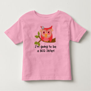 T-shirt Pour Les Tous Petits Hibou va être une soeur