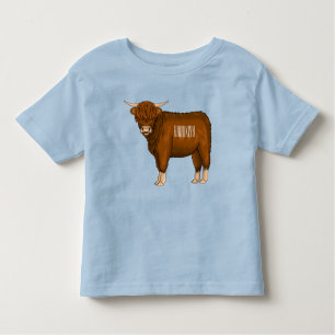 T-shirt Pour Les Tous Petits Highland cow
