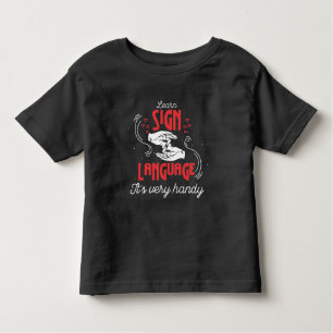 T-shirt Pour Les Tous Petits Hilaried Learn American Sign Language Humour