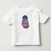 T-shirt Pour Les Tous Petits Hippo en tant que policier (Devant)