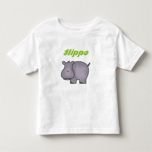 T-shirt Pour Les Tous Petits Hippopotame (Devant)