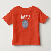 T-shirt Pour Les Tous Petits Hippopotame (Devant)