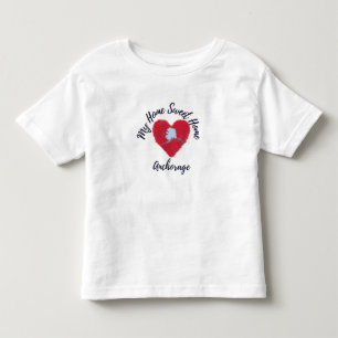 T-shirt Pour Les Tous Petits Home Sweet Home Anchorage