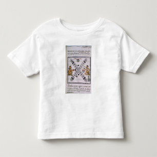 T-shirt Pour Les Tous Petits Hommes aztèques jouant Patoli