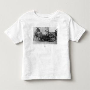 T-shirt Pour Les Tous Petits Hommes montant des éléphants en Inde