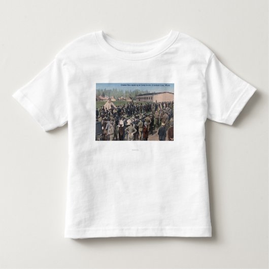 T-shirt Pour Les Tous Petits Hommes rédigés rapportant pour camper Lewis (Devant)