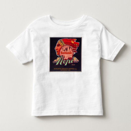 T-shirt Pour Les Tous Petits Hopi LabelRedlands orange, CA (Devant)
