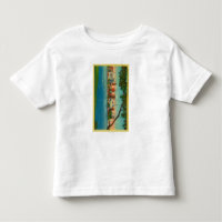 Horizon d'Oakland à travers le lac Merritt