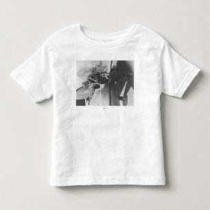 T-shirt Pour Les Tous Petits Howard Hughes Pilote montant à bord d'un avion en