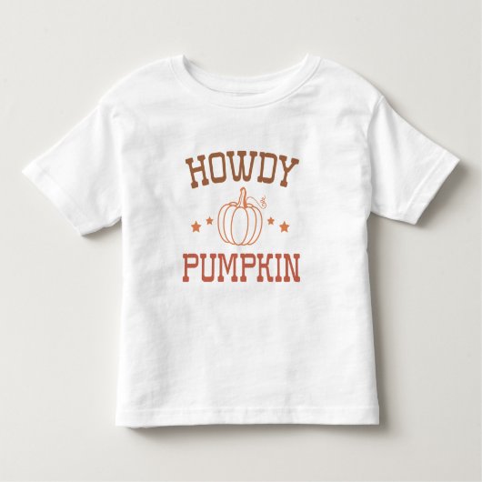 T-shirt Pour Les Tous Petits Howdy Citrouille (Devant)