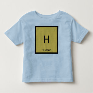 T-shirt Pour Les Tous Petits Hudson Nom Chimie Élément Table périodique