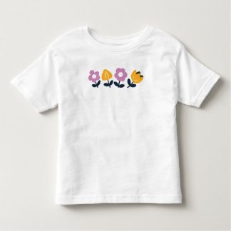T-shirt Pour Les Tous Petits Hugs d'avril et nez mouillé - partie florale