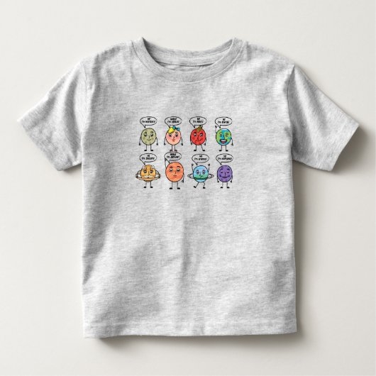 T-shirt Pour Les Tous Petits Huit planètes mûres (Devant)