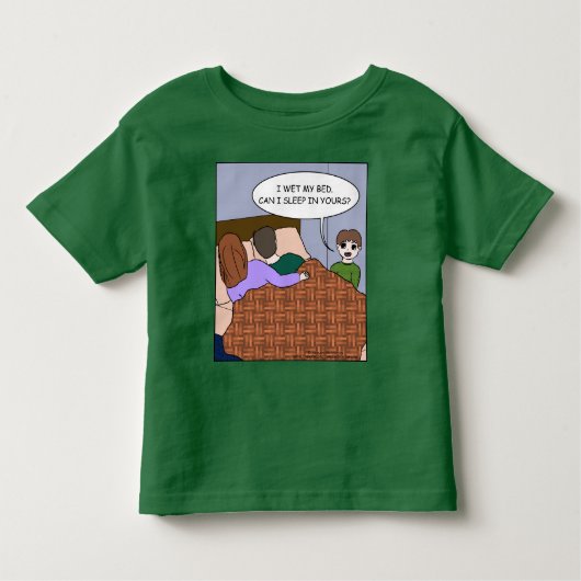 T-shirt Pour Les Tous Petits I a mouillé mon lit… (Devant)