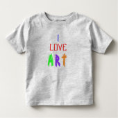 T-shirt Pour Les Tous Petits I Love Art (Devant)