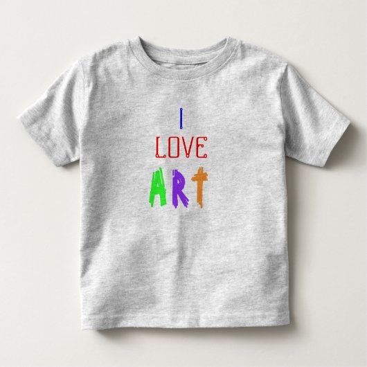 T-shirt Pour Les Tous Petits I Love Art (Devant)
